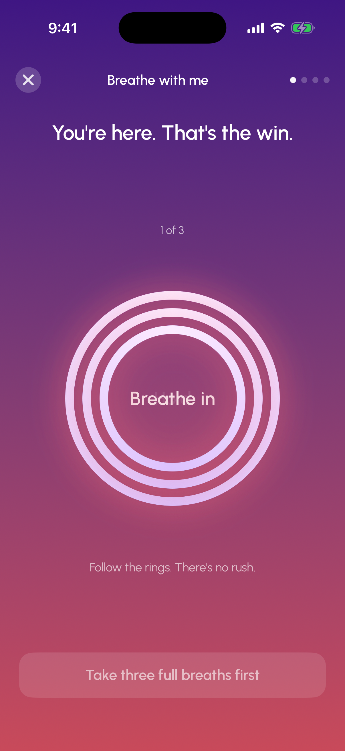 SOS — Breathe with me, 4-7-8 breathing exercise